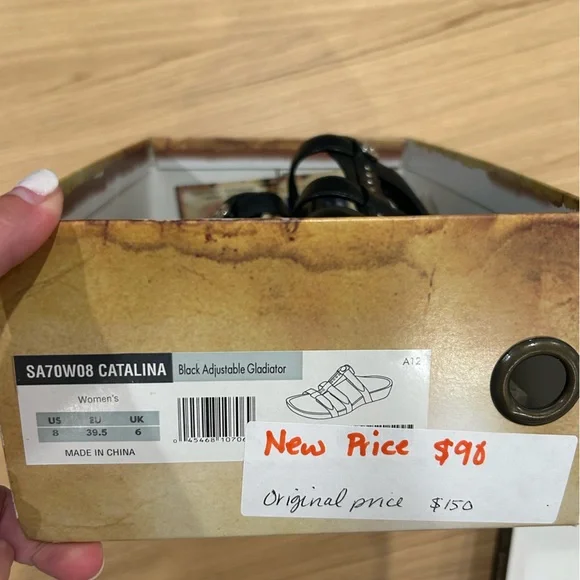 Aetrex Black Adjustable Sandals - Picture 4 of 4